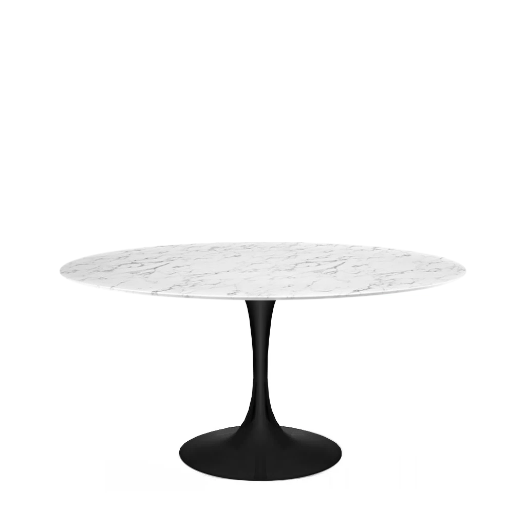 Eero Saarinen Round Tulip Dining Table Style D80/100/120cm (Italian Marble)