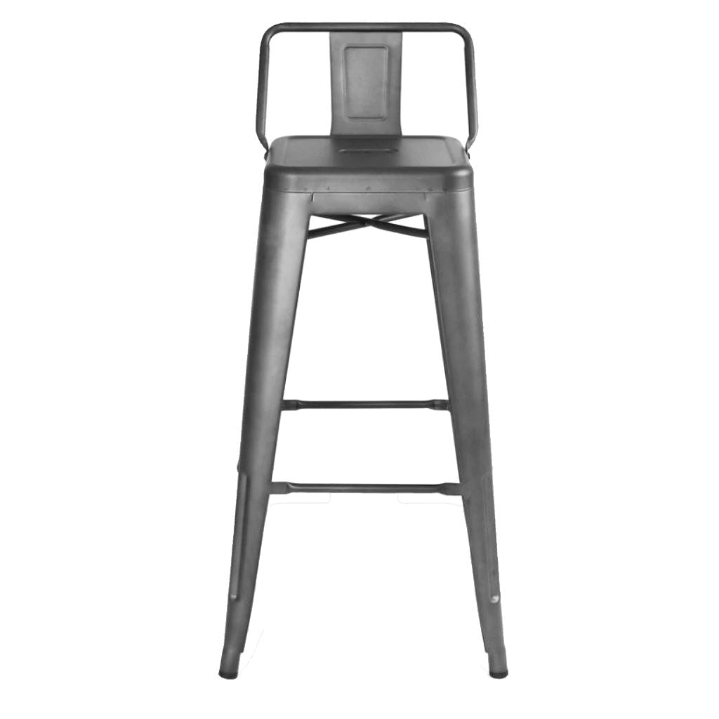 Tolix Barstool with Low Back Style (Special Colors)