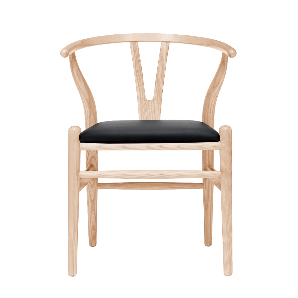 Wegner Wishbone Chair Style with Padded Seat