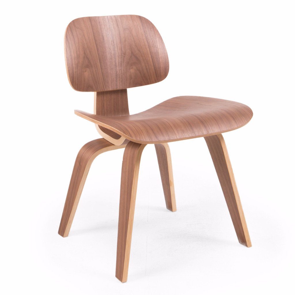 Eames Style DCW Molded Plywood Lounge Chair (Walnut) - Nathan Rhodes Design