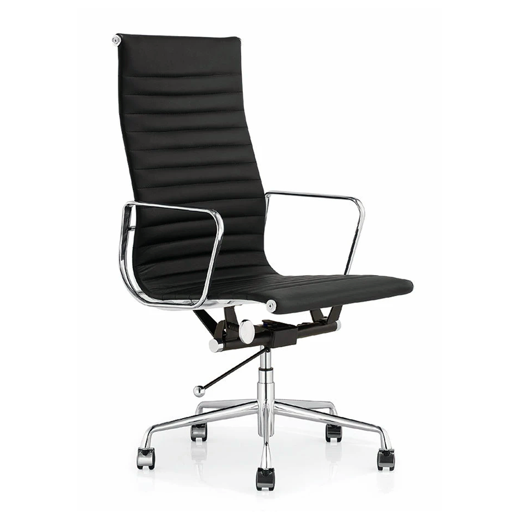 Eames Style Executive High Back Office Chair Premium PU Black