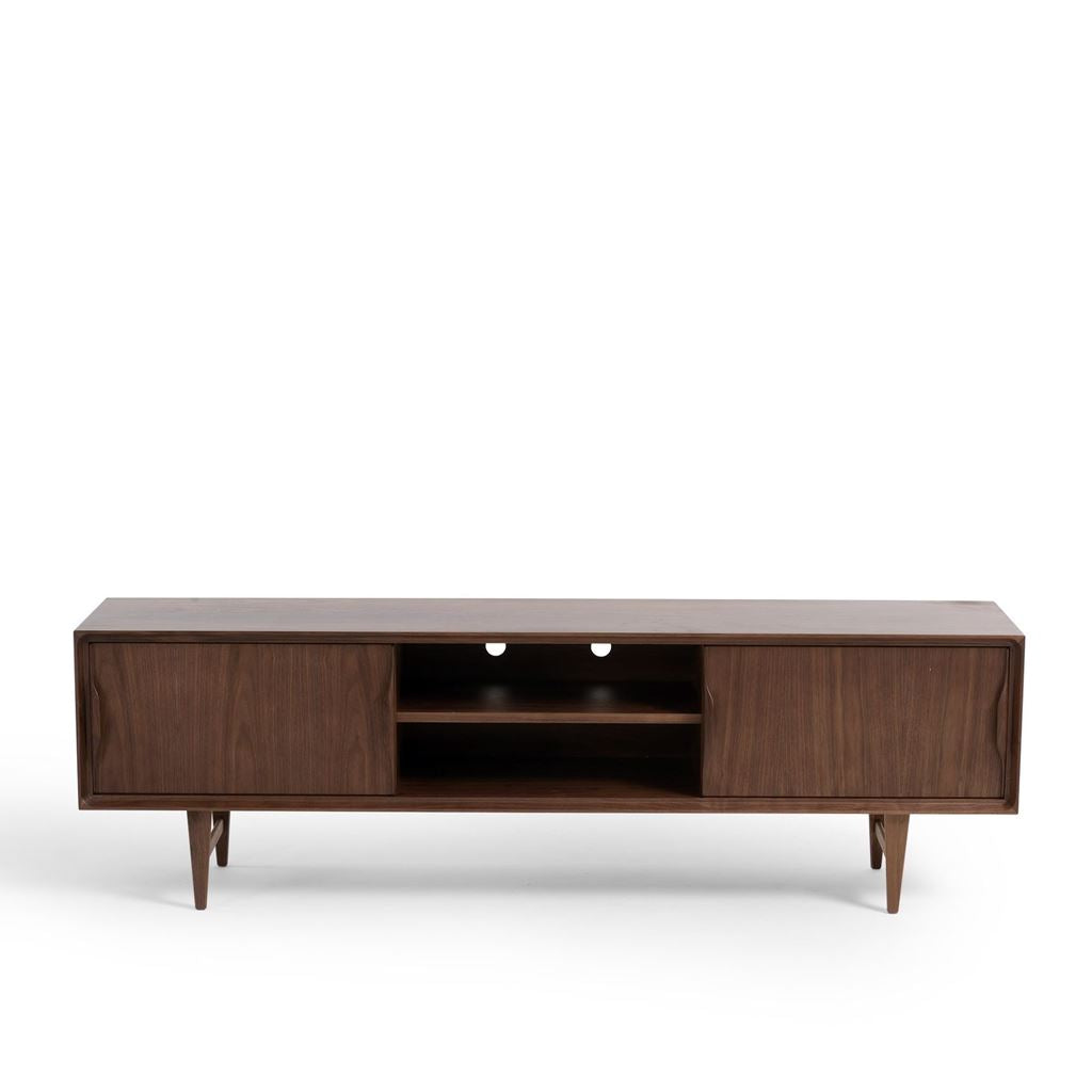 Arne Vodder Style Skandi Entertainment Unit W180cm (Walnut)