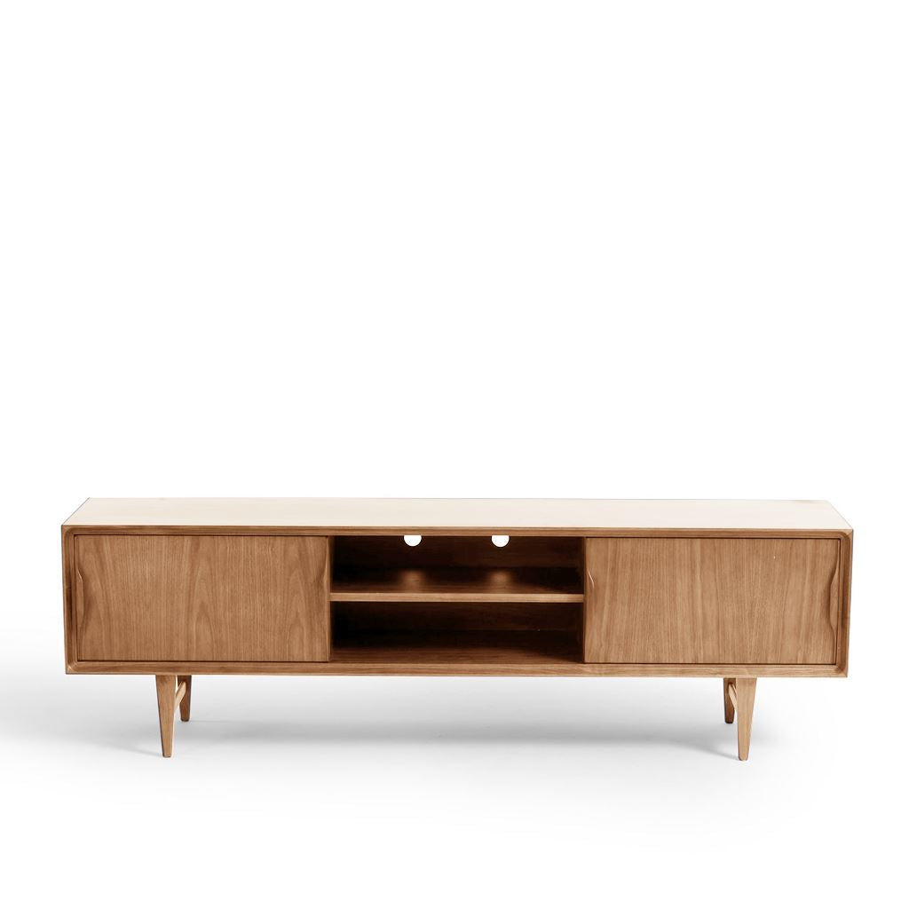 Arne Vodder Style Skandi Entertainment Unit W180cm (Oak)