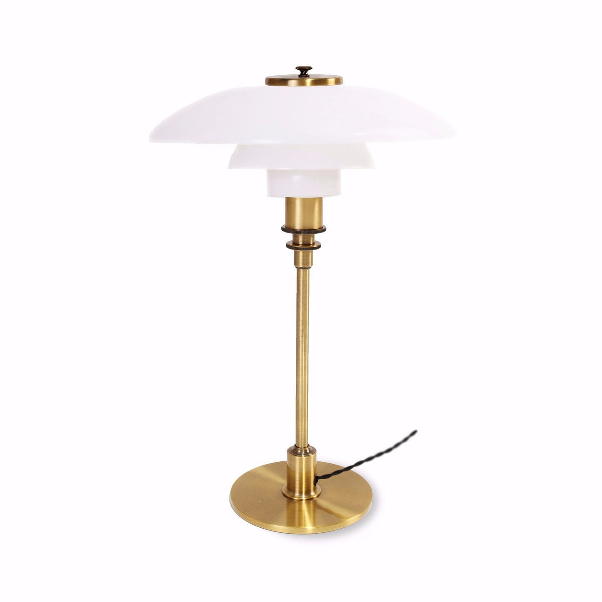 Poul Henningsen Style 4/3 Table Lamp (Chrome)