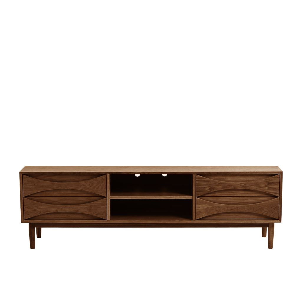 Arne Vodder Style Entertainment Unit W180 (Walnut)