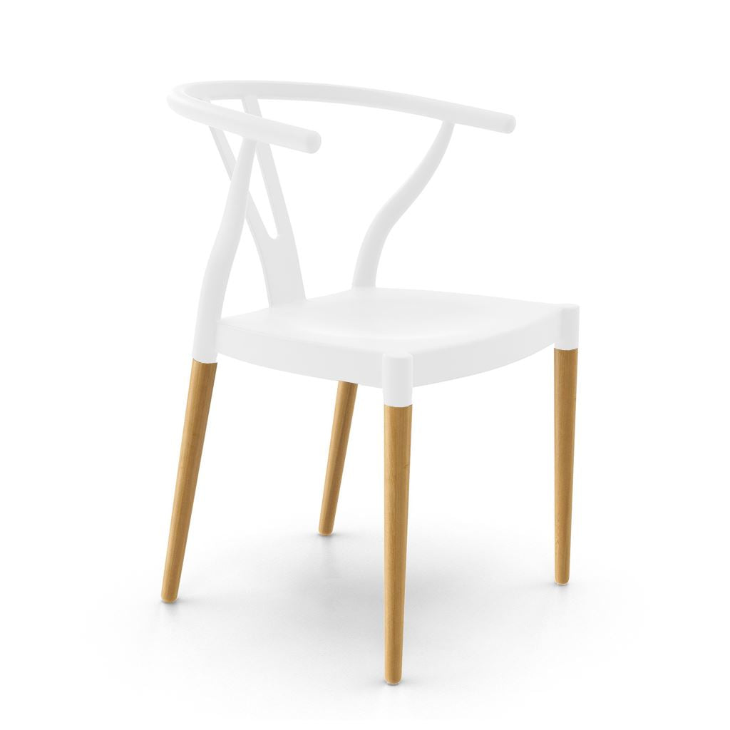 Wegner Wishbone Chair Style with Plastic