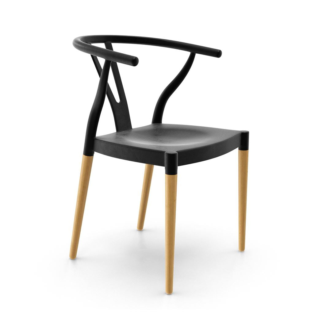 Wegner Wishbone Chair Style with Plastic