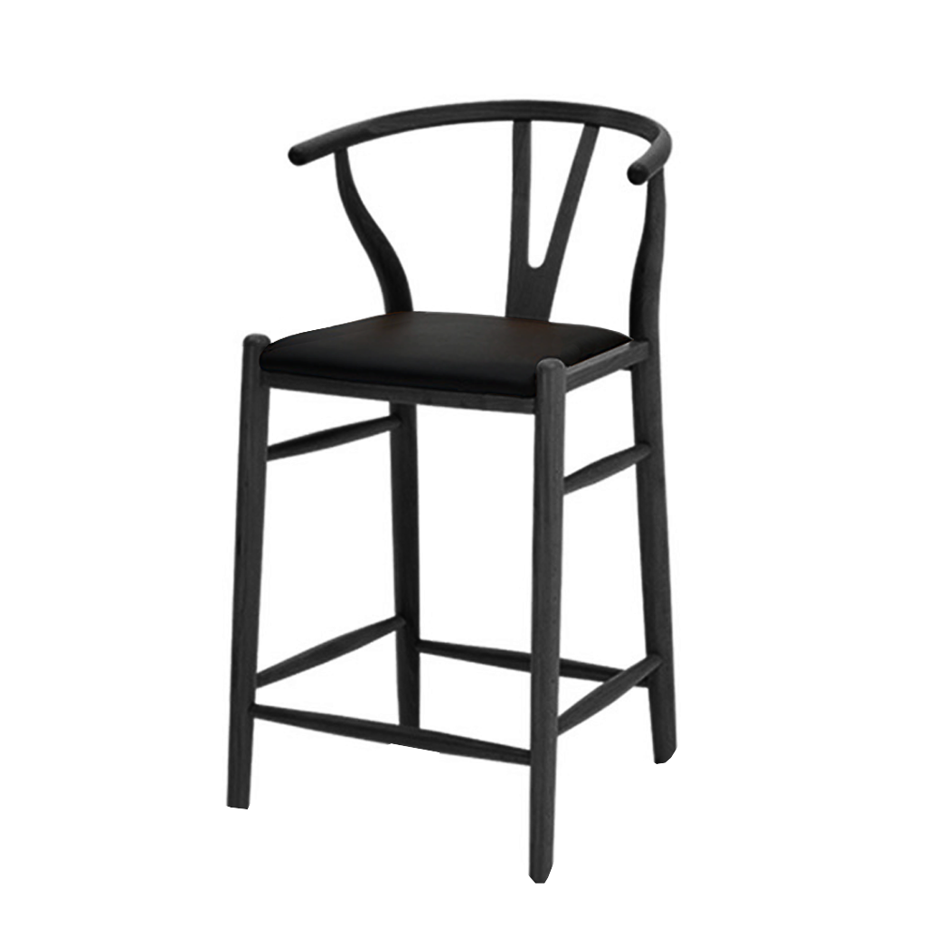 Wegner Wishbone Counter Stool Style with Padded Seat