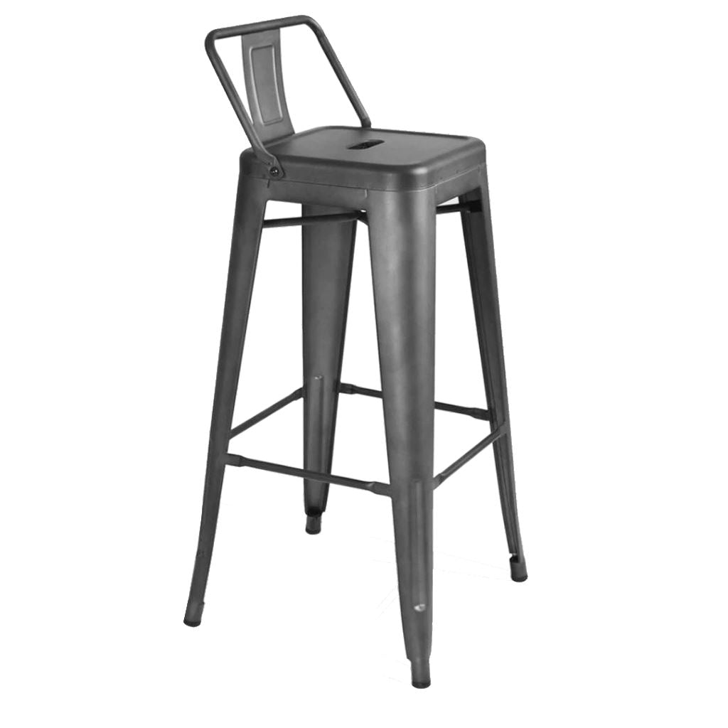 Tolix Barstool with Low Back Style (Special Colors)
