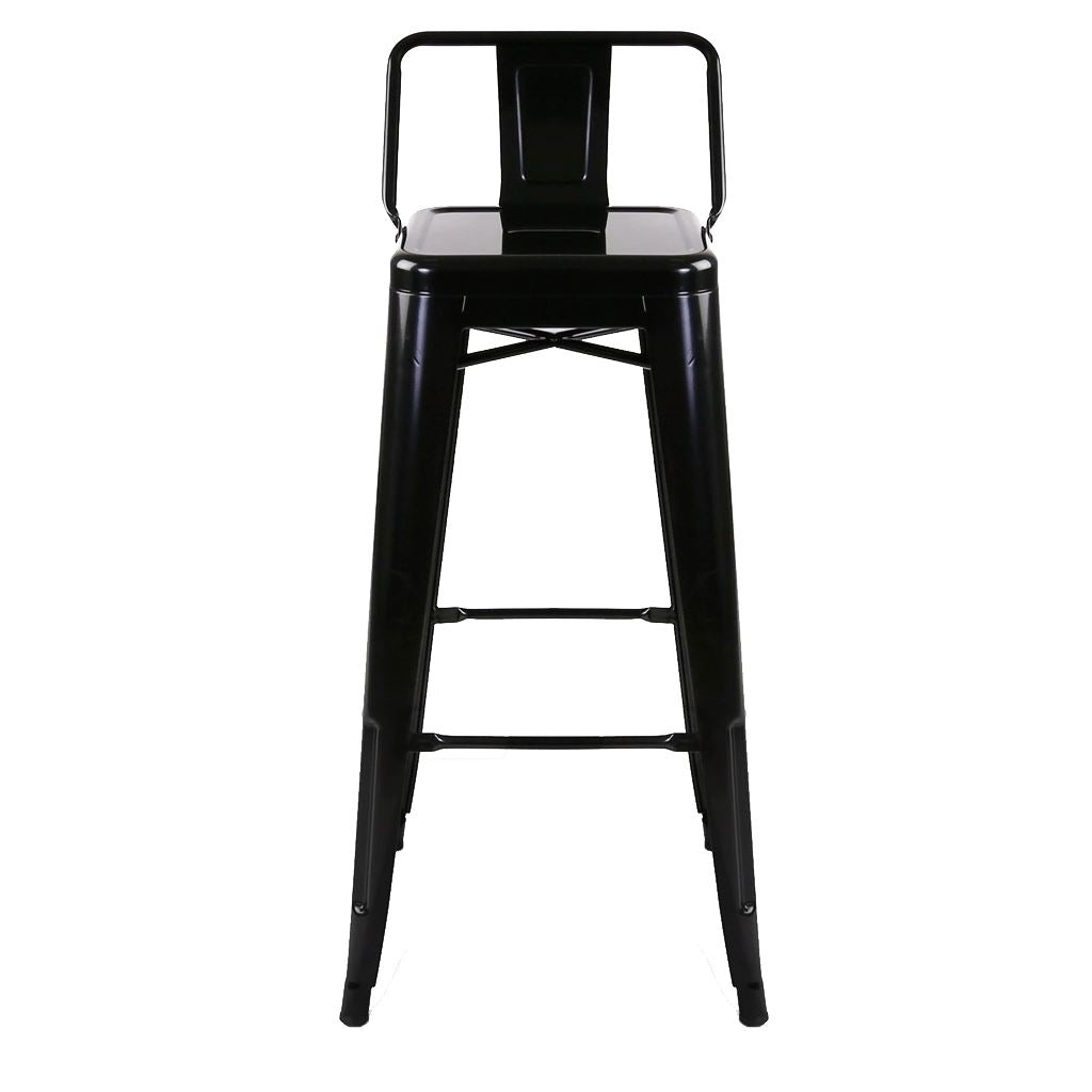 Tolix Barstool with Low Back Style (Standard Colors)