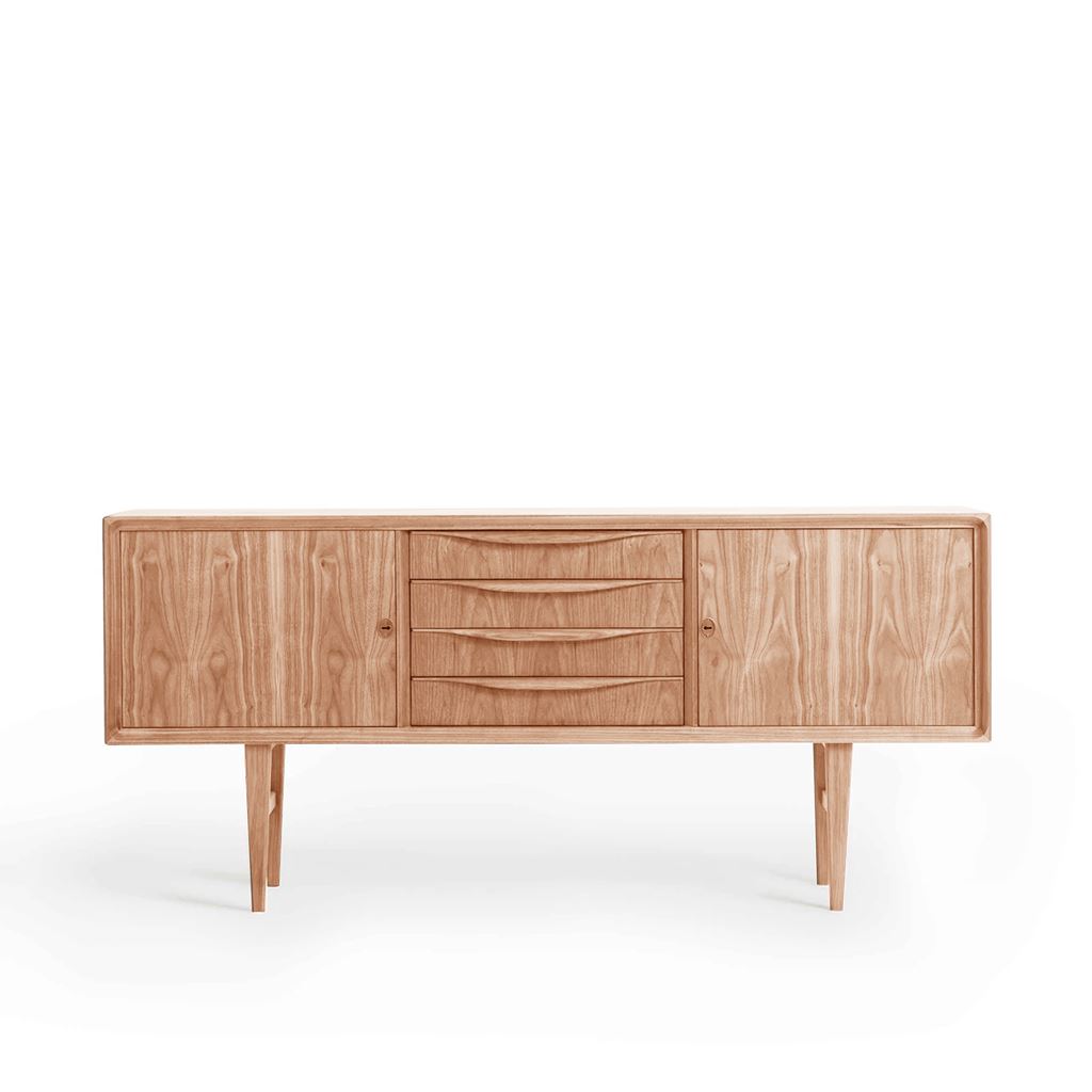 Arne Vodder Style Skandi Retro Sideboard W155cm (Oak)