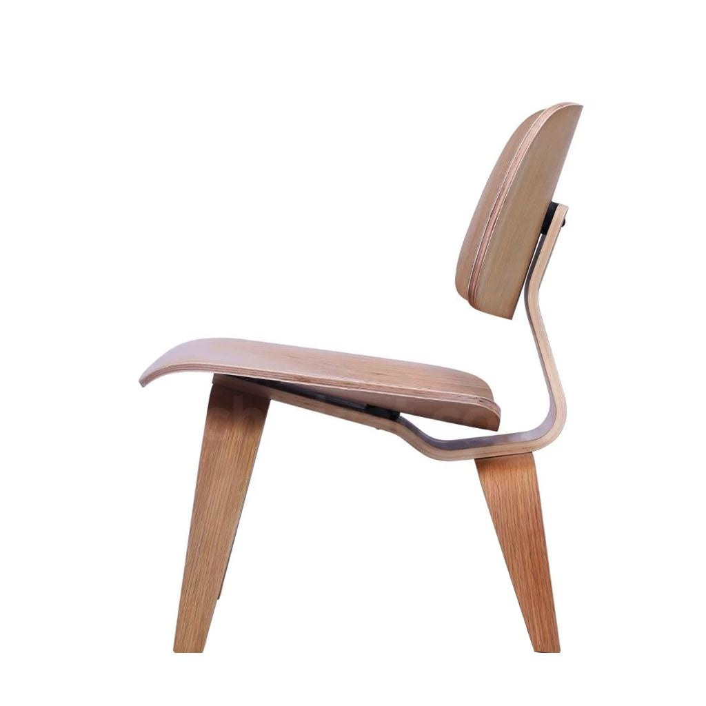 Eames Style LCW Molded Plywood Lounge Chair (Oak)