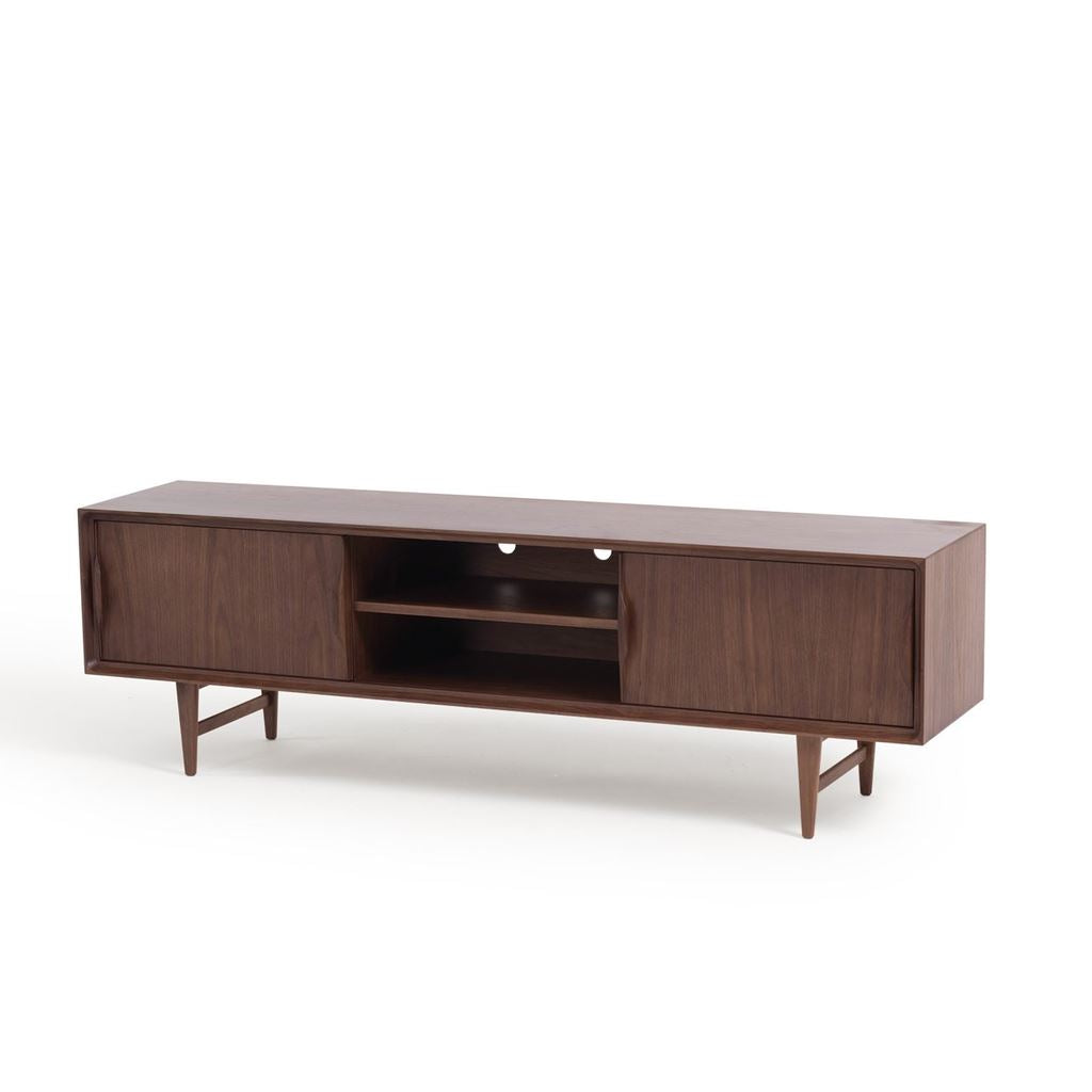 Arne Vodder Style Skandi Entertainment Unit W180cm (Walnut)