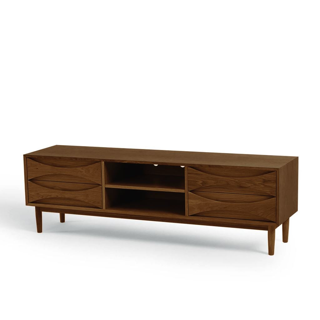 Arne Vodder Style Entertainment Unit W180 (Walnut)
