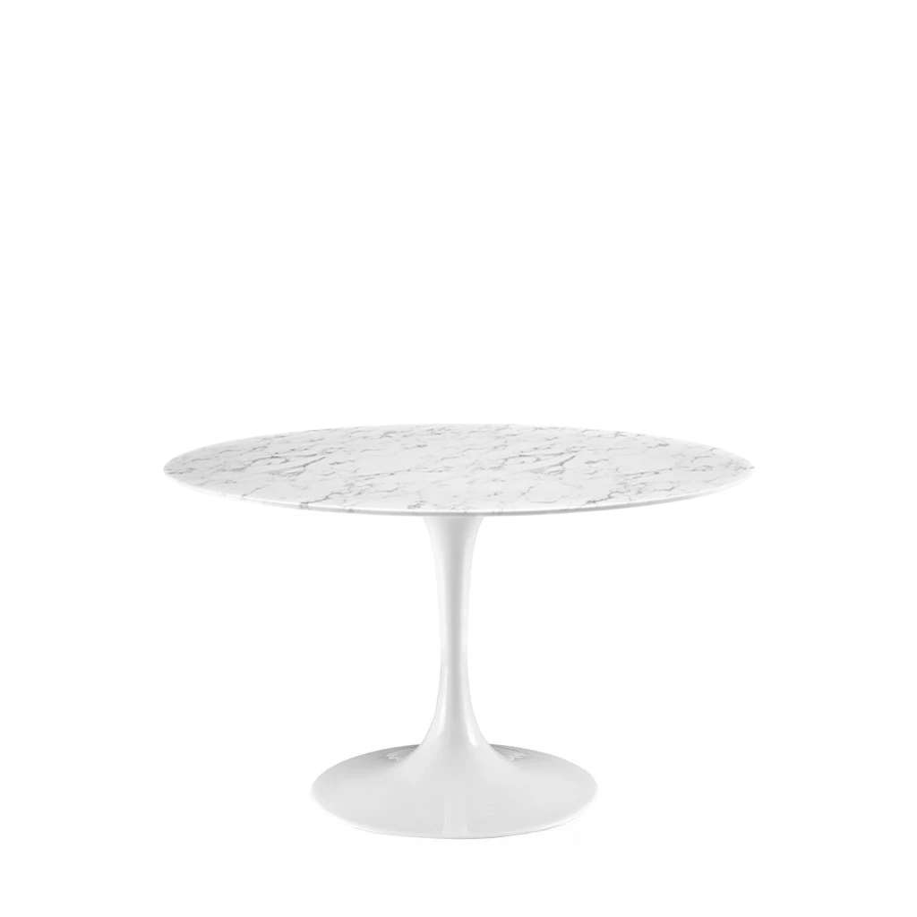 Eero Saarinen Round Tulip Dining Table Style D80/100/120cm (Italian Marble)