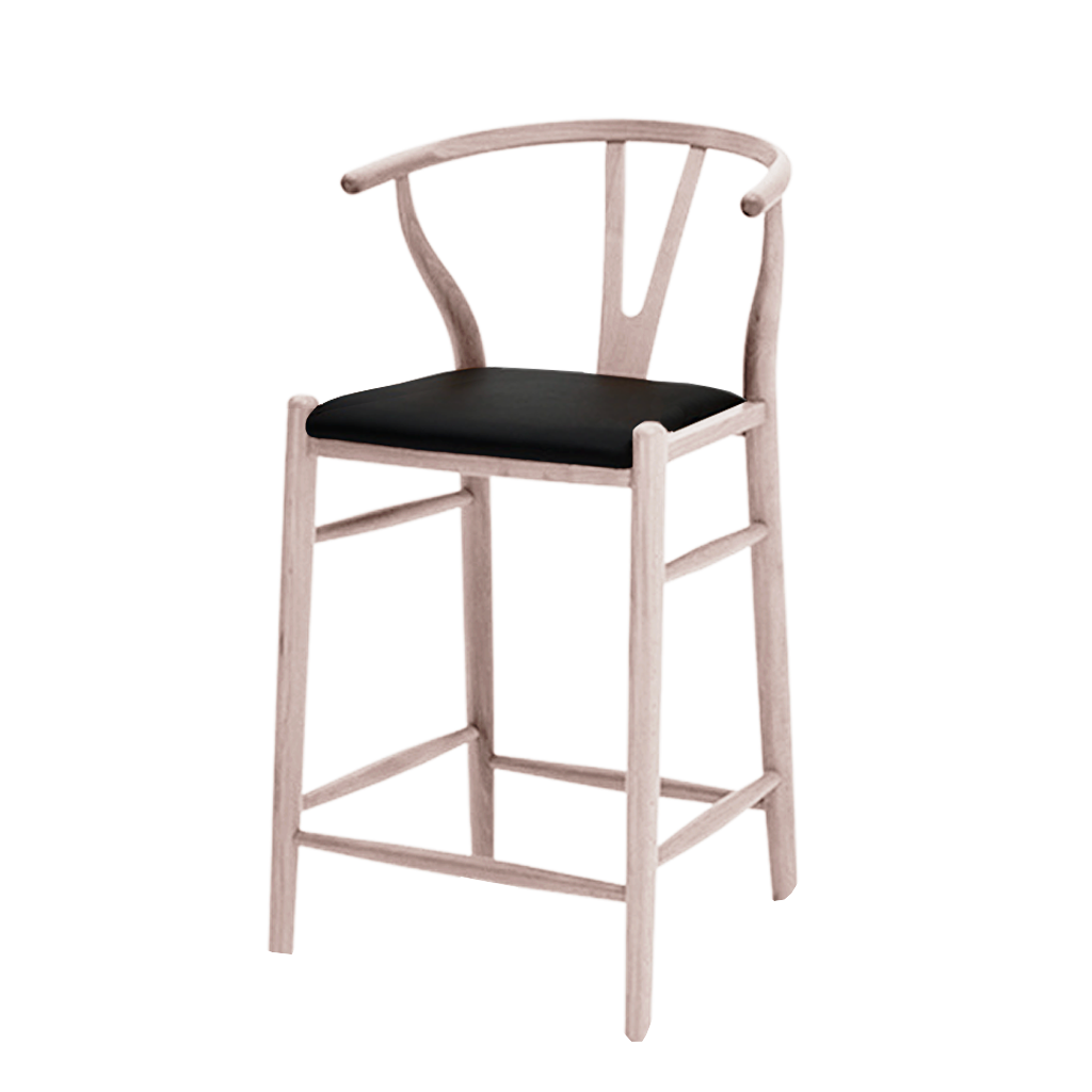 Wegner Wishbone Counter Stool Style with Padded Seat