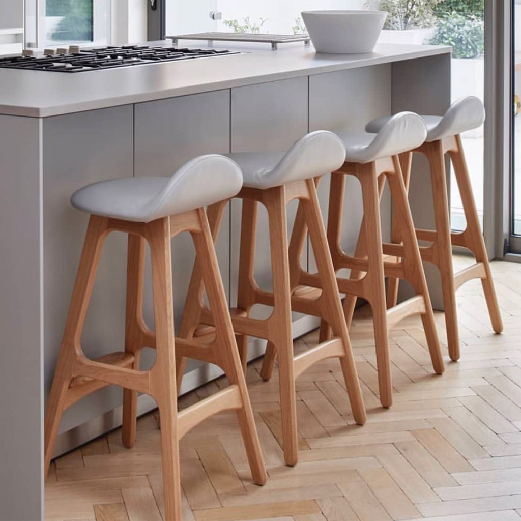 Erik Buch Style Counter Stool