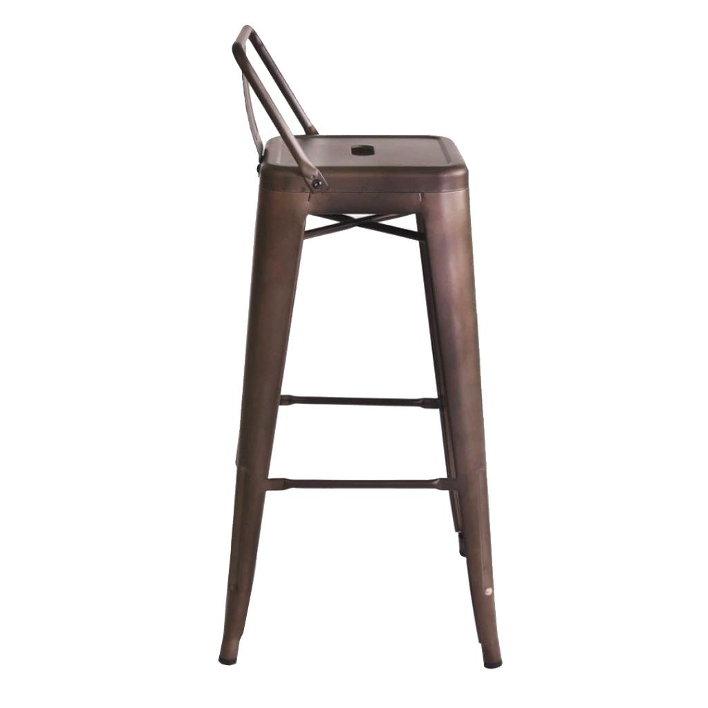 Tolix Barstool with Low Back Style (Special Colors)