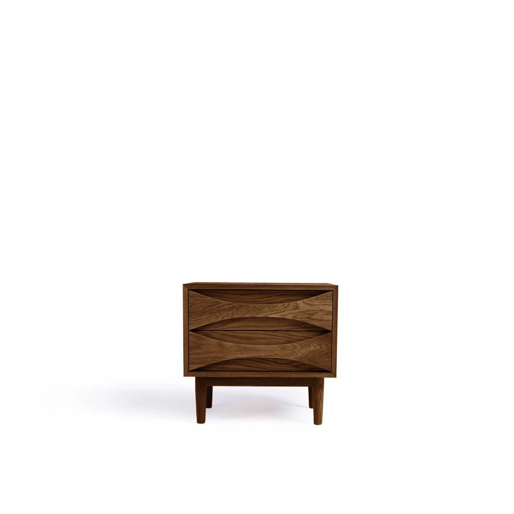 Arne Vodder Style Bed Side Table (Walnut)