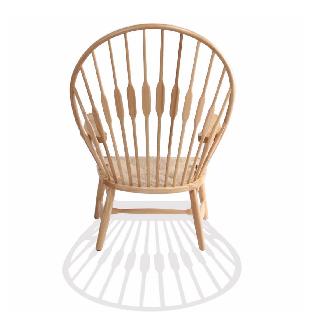 Wegner Style Peacock Chair (Natural Cord / Natural Ash Frame) - Nathan Rhodes Design