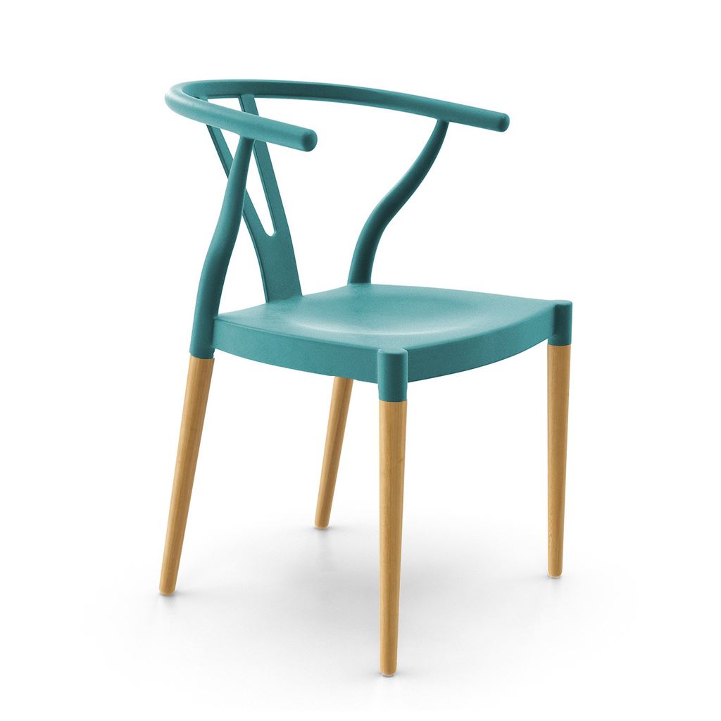 Wegner Wishbone Chair Style with Plastic