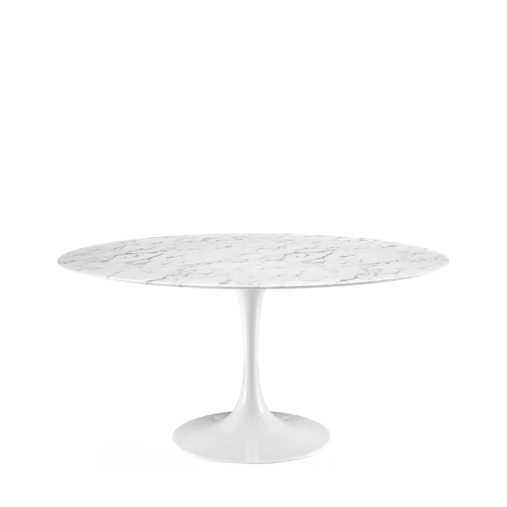 Eero Saarinen Round Tulip Dining Table Style D80/100/120cm (Italian Marble)
