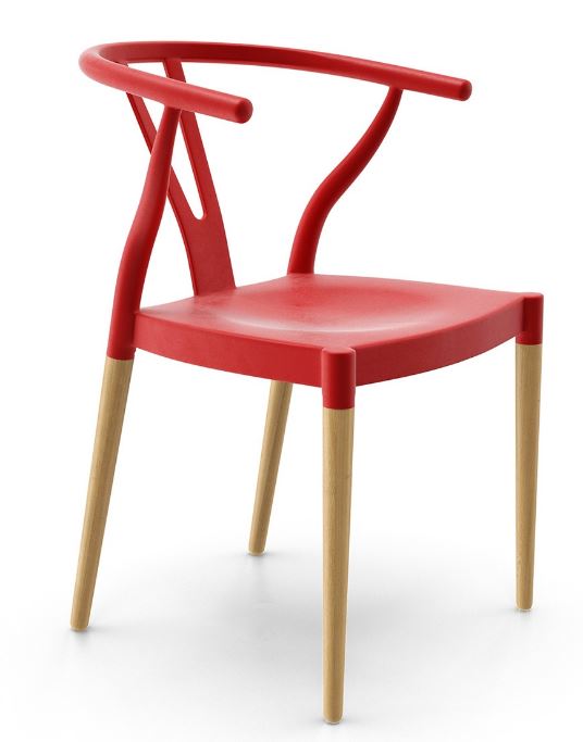Wegner Wishbone Chair Style with Plastic