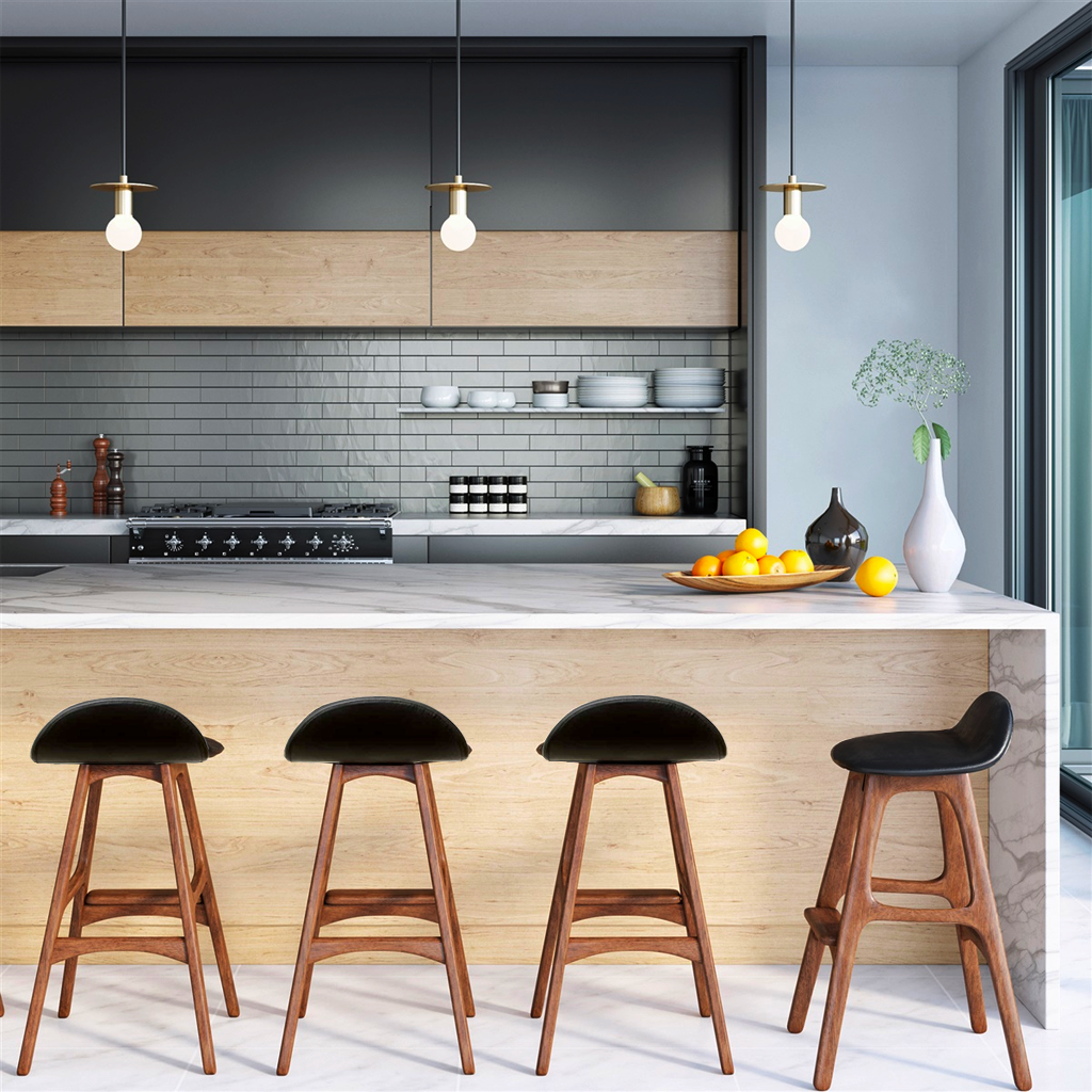 Erik Buch Style Counter Stool