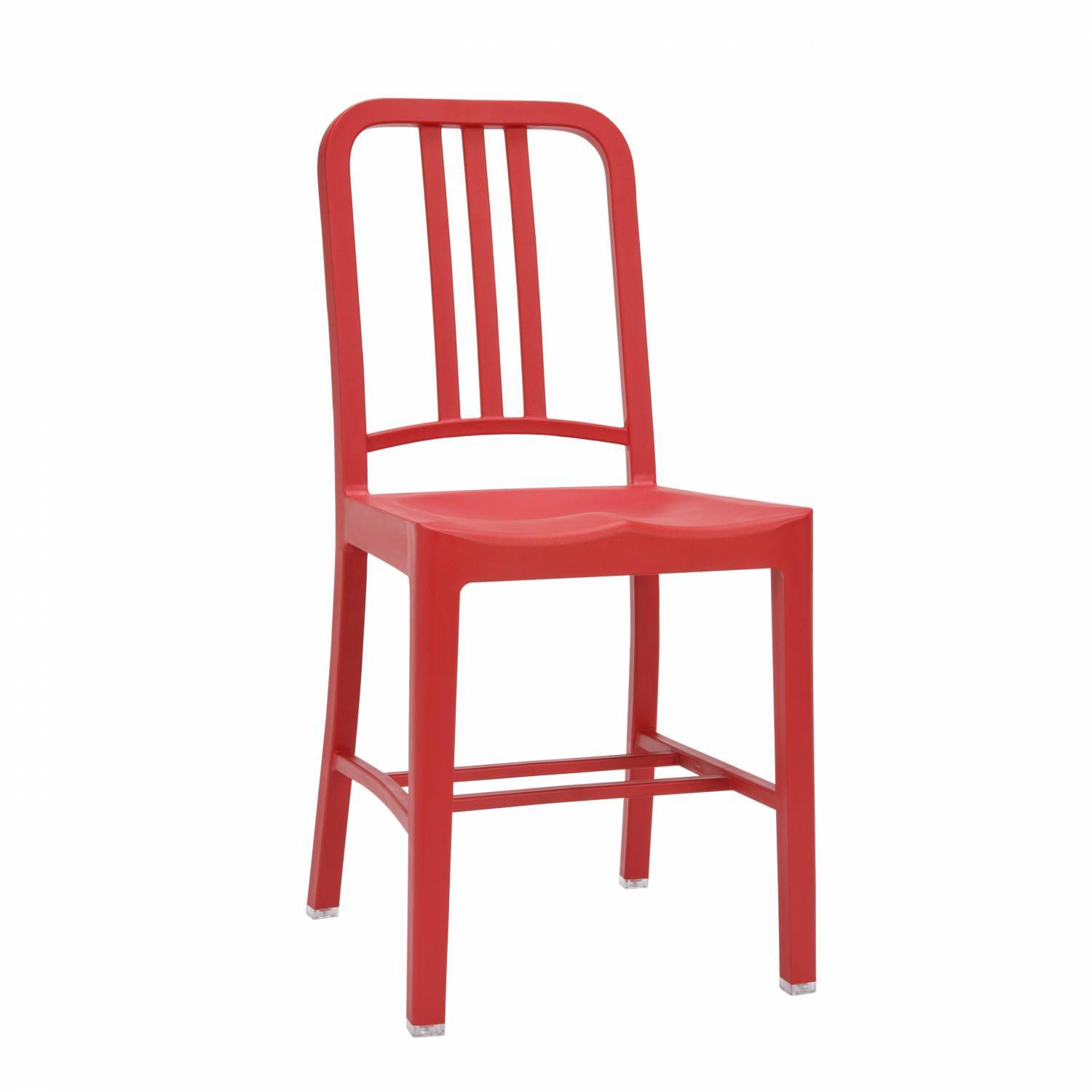 Emeco Style Navy Plastic Chair (Red) - Nathan Rhodes Design