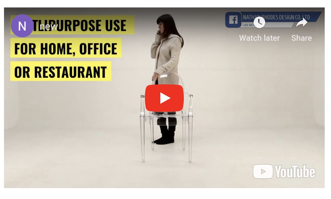 Philippe Starck Style Louis Ghost Chair Polycarbonate (Clear) - Nathan Rhodes Design