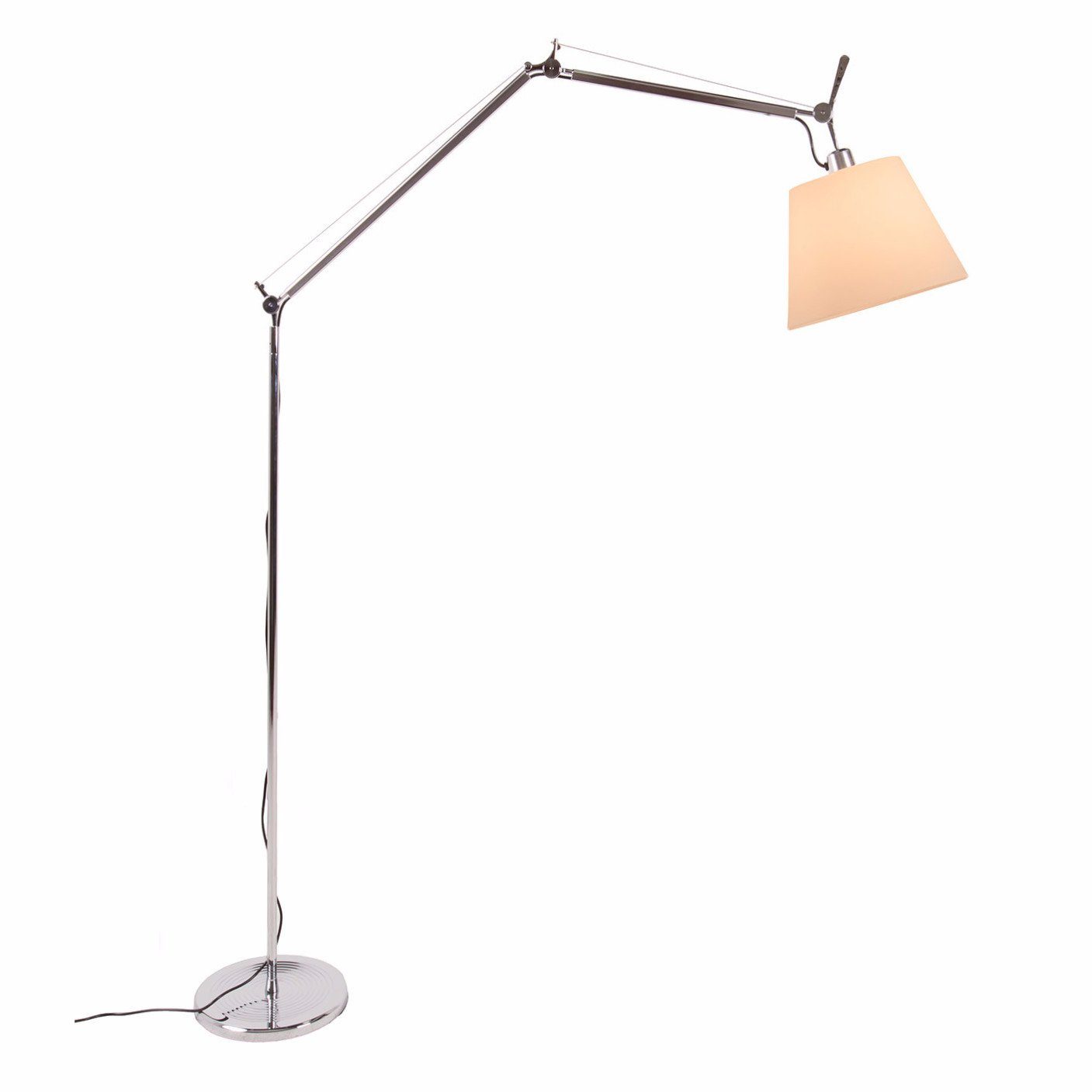Tolomeo Style Mega Floor Lamp (White / Aluminium) - Nathan Rhodes Design