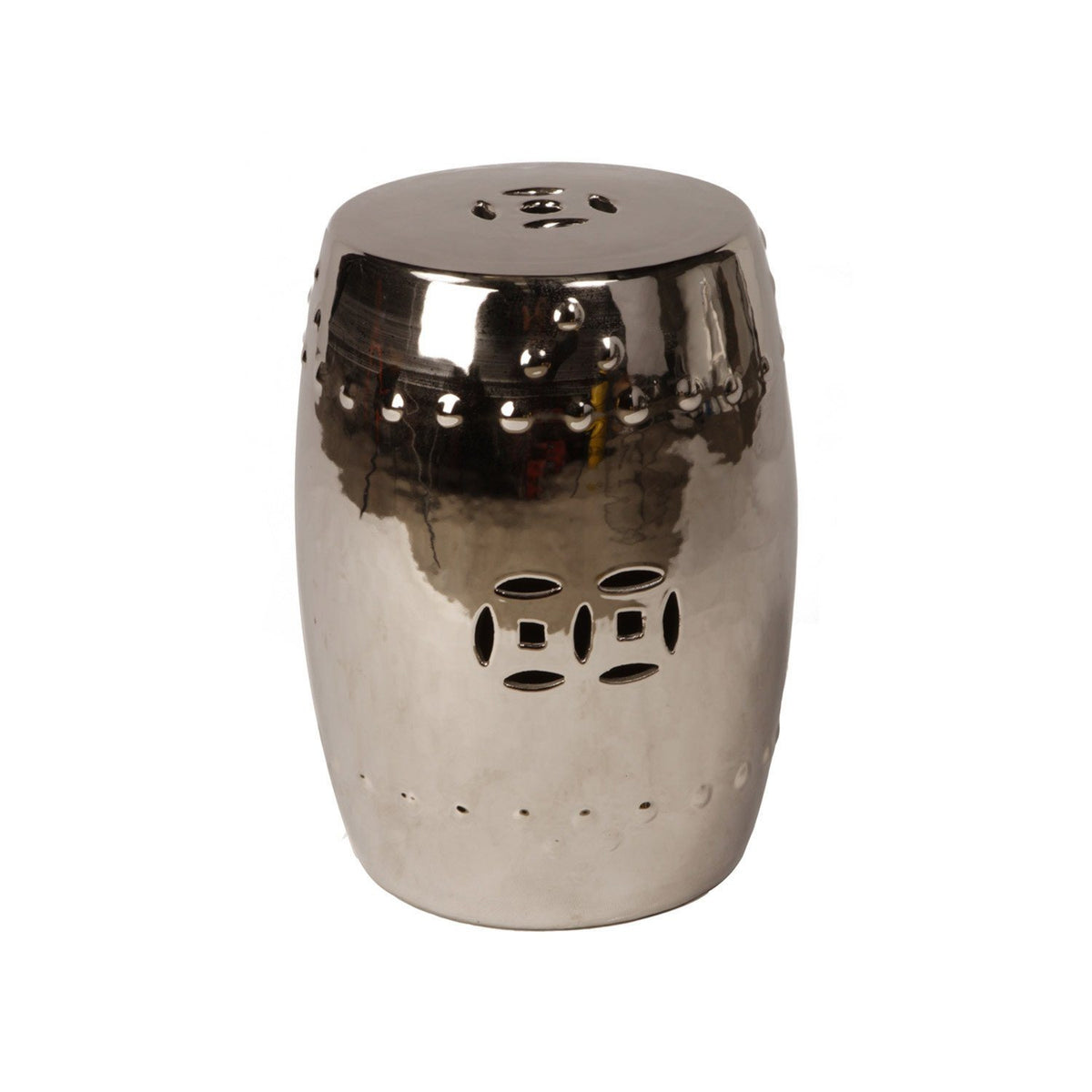 Drum Stool - Silver - Nathan Rhodes Design