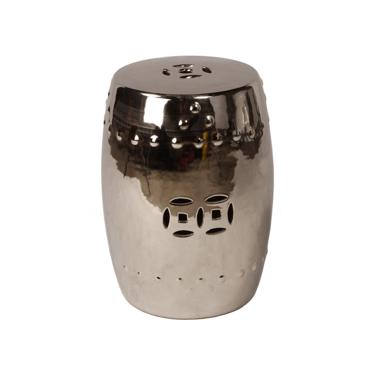 Drum Stool - Silver - Nathan Rhodes Design