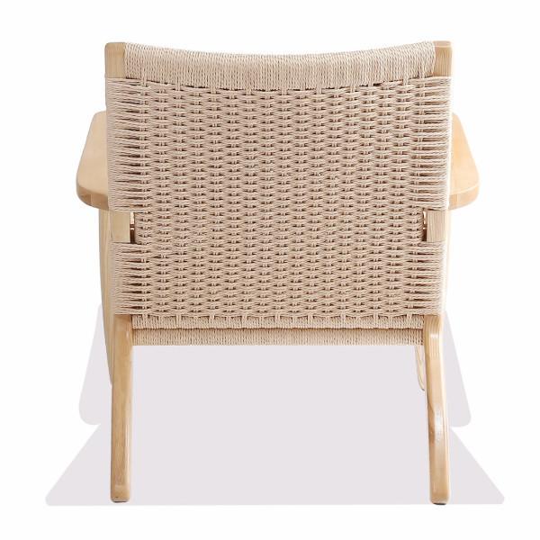 Wegner Style CH25 Chair (Natural Cord / Natural Ash Frame) - Nathan Rhodes Design