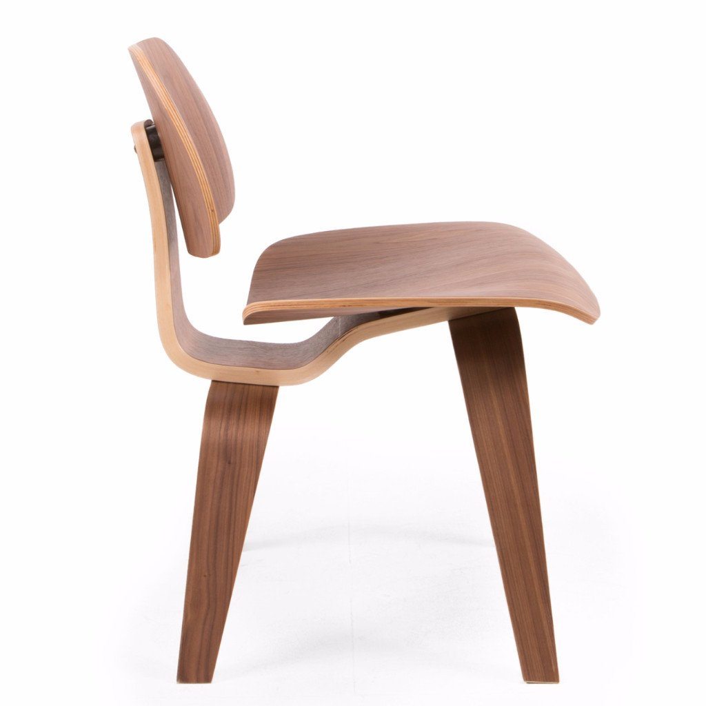 Eames Style DCW Molded Plywood Lounge Chair (Walnut) - Nathan Rhodes Design