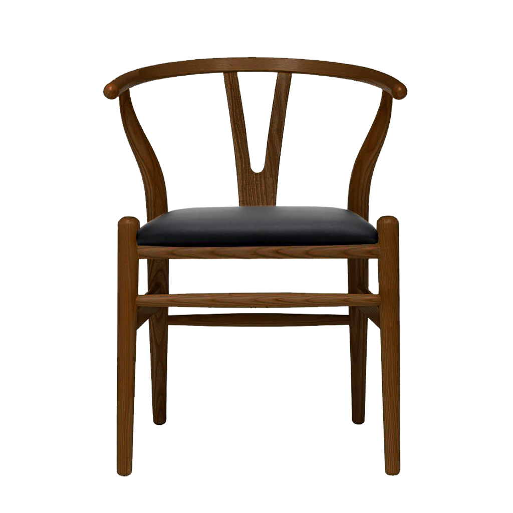 Wegner Wishbone Chair Style with Padded Seat