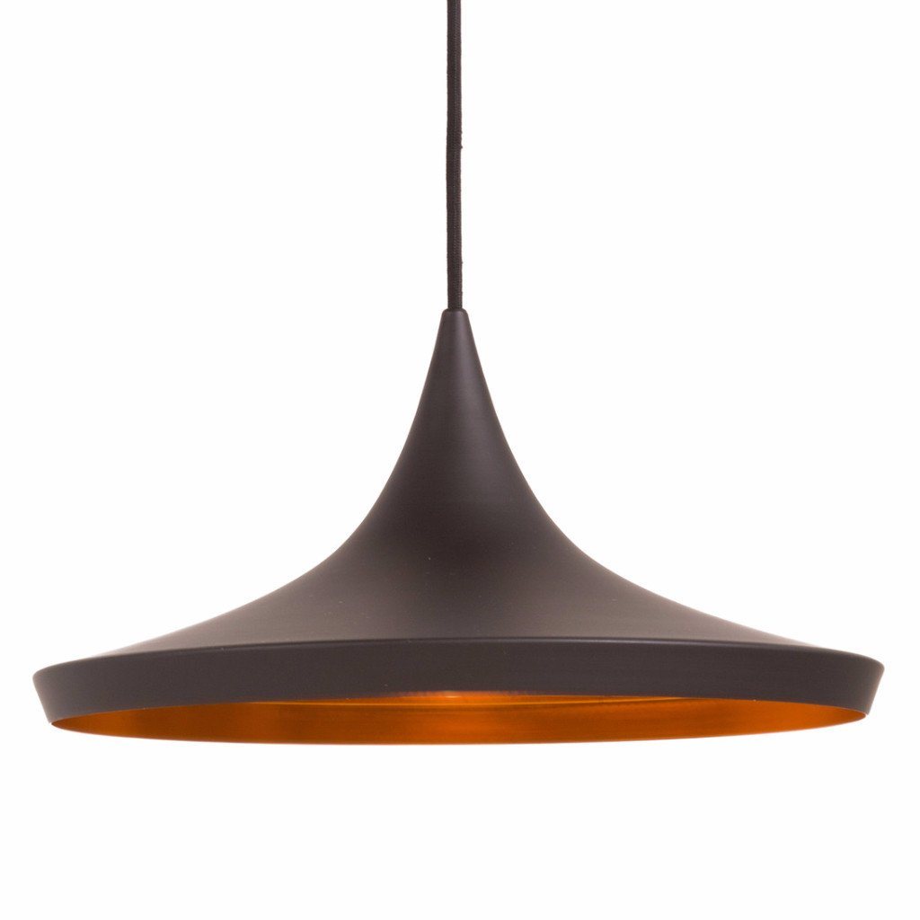 Tom Dixon Style Beat Wide Pendant (Black) - Nathan Rhodes Design