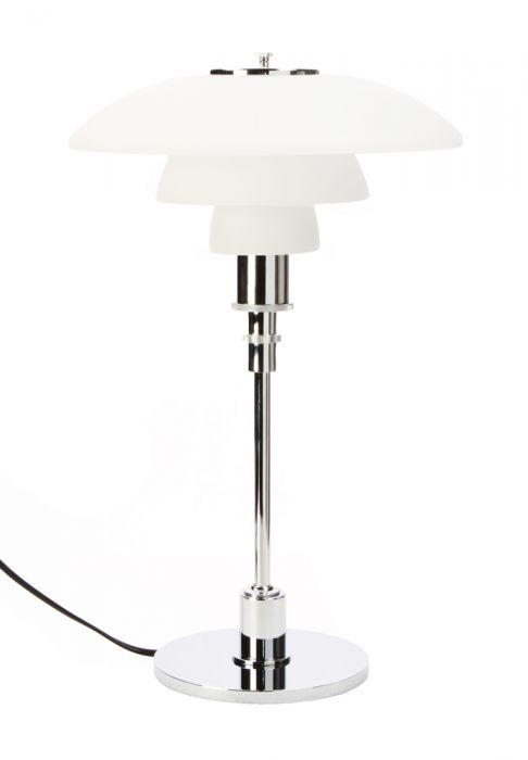 Poul Henningsen Style 4/3 Table Lamp (Chrome) - Nathan Rhodes Design