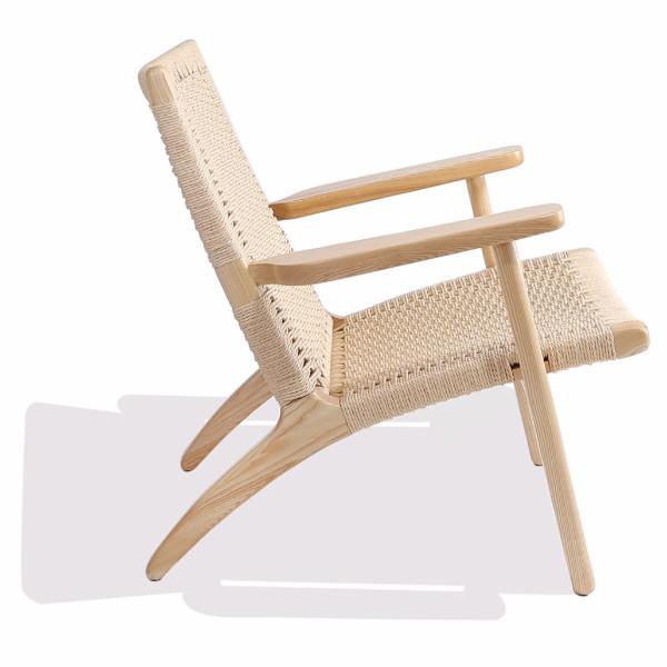 Wegner Style CH25 Chair (Natural Cord / Natural Ash Frame) - Nathan Rhodes Design